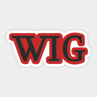 wig Sticker